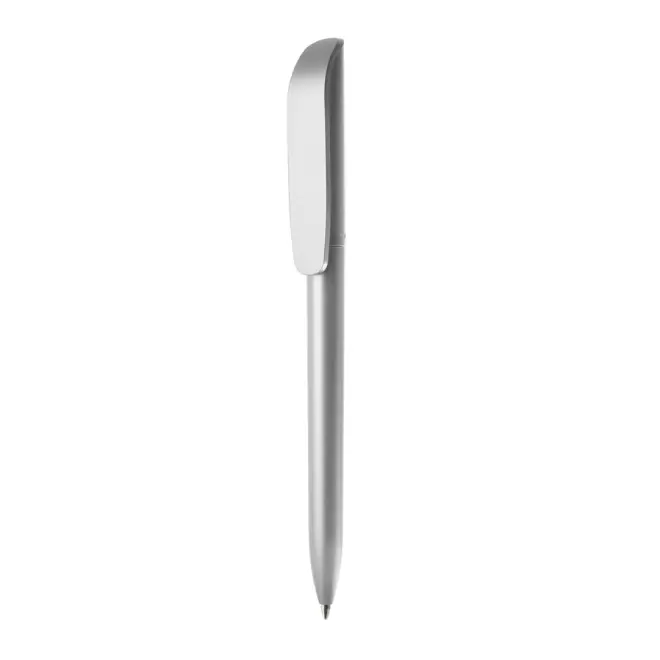 STYLO À BILLE BIC® PERSONNALISABLE 'SUPER CLIP GLACÉ' - argenté