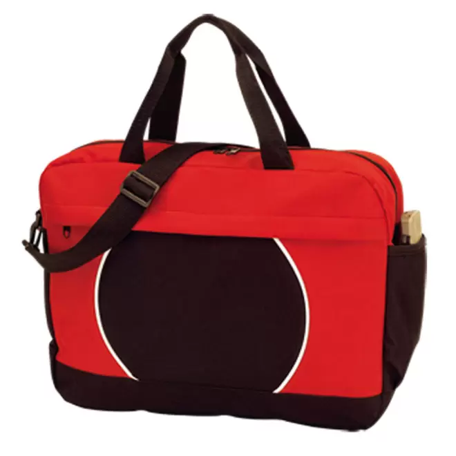 SACOCHE BICOLORE PUBLICITAIRE 'BURLINGTON' - rouge