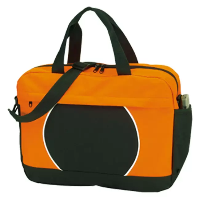 SACOCHE BICOLORE PUBLICITAIRE 'BURLINGTON' - orange