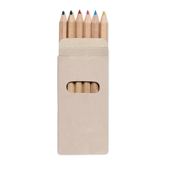 ÉTUI 6 CRAYONS DE COULEUR 'CORDOU' - EXPÉDITION RAPIDE 48H - gris