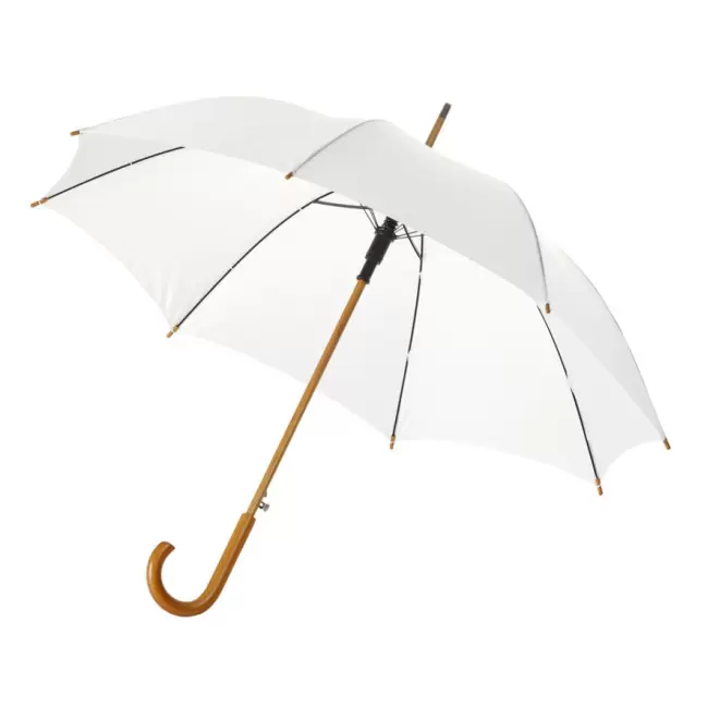 RAPIDE 4 JOURS - PARAPLUIE PERSONNALISABLE CANNE AUTO 'DAWOOD'  - blanc