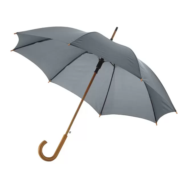 RAPIDE 4 JOURS - PARAPLUIE PERSONNALISABLE CANNE AUTO 'DAWOOD'  - gris
