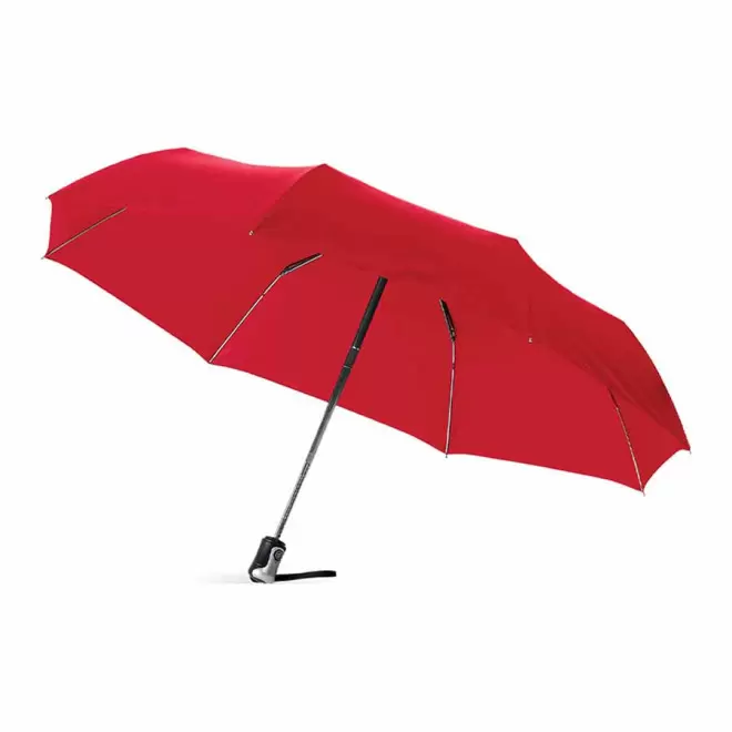PARAPLUIE PERSONNALISÉ PLIABLE AUTO 'BALMORE' - EXPÉDITION RAPIDE 4 JOURS - rouge