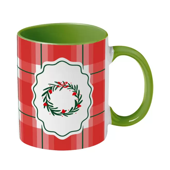 MUG CERAMIQUE 350ML PERSONNALISABLE 'SYLVIA NOEL' - vert