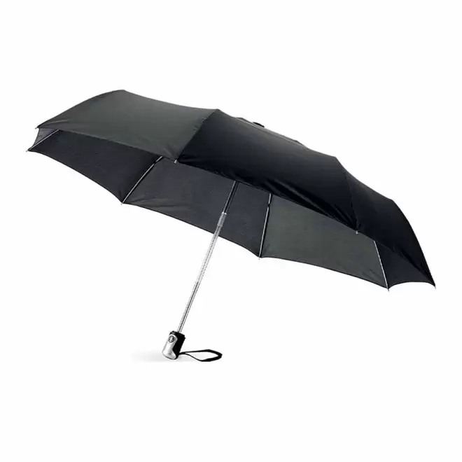 PARAPLUIE PERSONNALISÉ PLIABLE AUTO 'BALMORE' - EXPÉDITION RAPIDE 4 JOURS - noir