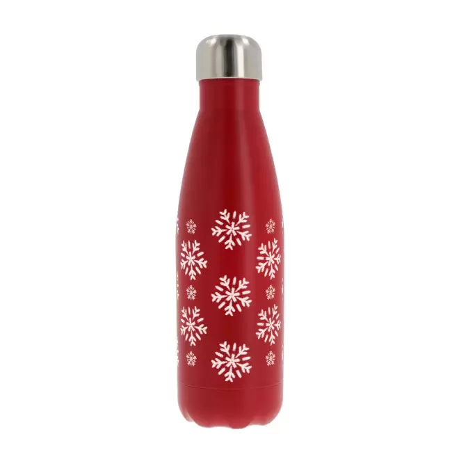 BOUTEILLE ISOTHERME 500 ML PERSONNALISABLE 'ASTRIO NOEL' - rouge mat
