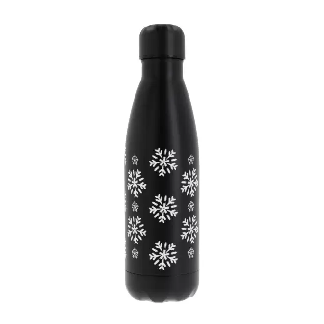BOUTEILLE ISOTHERME 500 ML PERSONNALISABLE 'ASTRIO NOEL' - noir métallisé