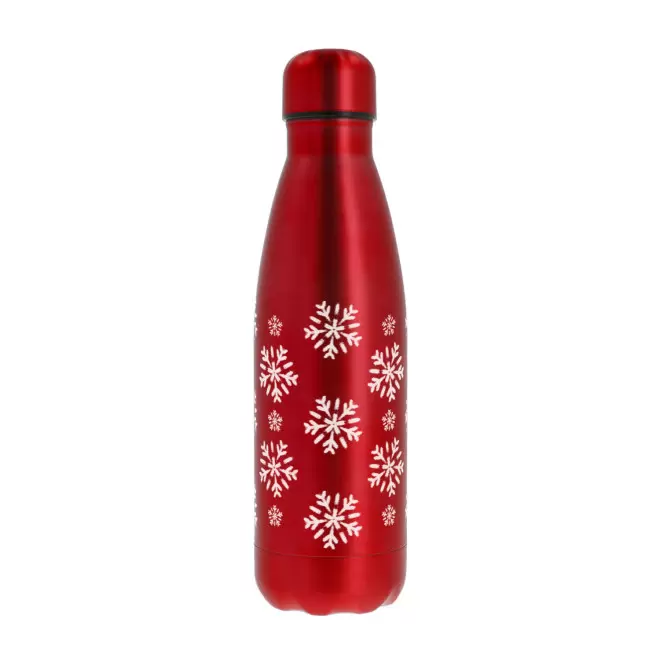BOUTEILLE ISOTHERME 500 ML PERSONNALISABLE 'ASTRIO NOEL' - rouge métallisé