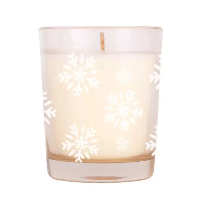 BOUGIE PARFUMEE EN VERRE PERSONNALISABLE 'COSYO NOEL' - jasmin