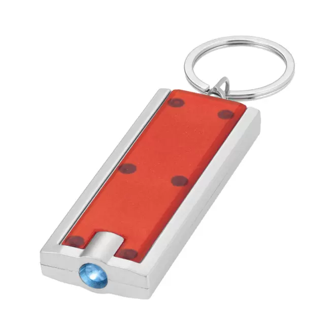 PORTE-CLÉS PUBLICITAIRE LUMINEUX 'FLAT' - rouge