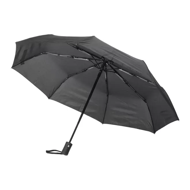 PARAPLUIE PUBLICITAIRE PLIABLE AUTO 'STORMI' - noir