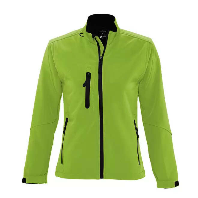 VESTE PUBLICITAIRE ZIPPÉE SOFTSHELL FEMME 'RELAX' 340 GR/M² - vert absinthe
