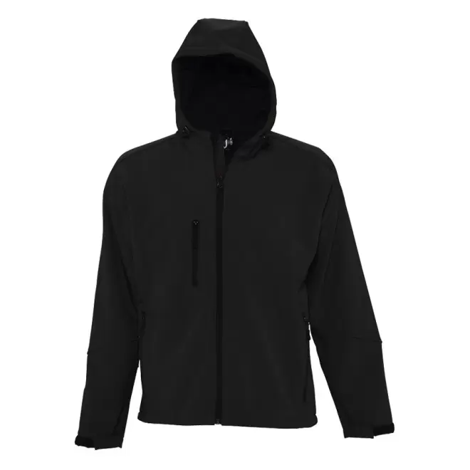 VESTE SOFTSHELL A CAPUCHE HOMME 'REPLAY ' 340 GR/M² - noir