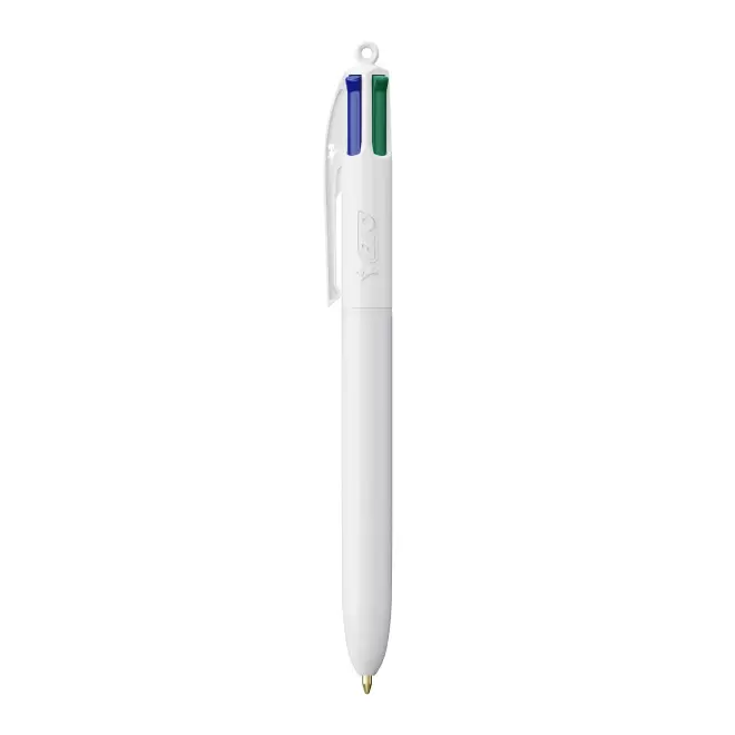 STYLO 4 COULEURS PUBLICITAIRE BIC® 'CLASSIQUE' - blanc