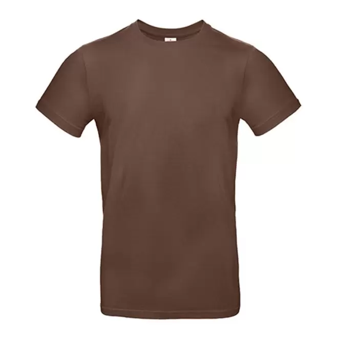 TEE-SHIRT PERSONNALISÉ COL ROND HOMME B&C® 'PALTO 185' - chocolate