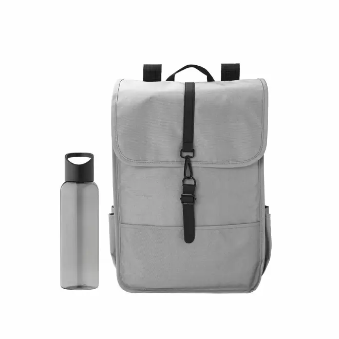 SET SAC ET BOUTEILLE PERSONNALISABLE 'MARGO' - gris clair