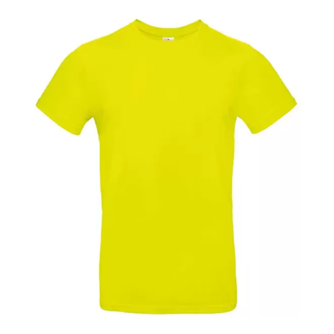 TEE-SHIRT PERSONNALISÉ COL ROND HOMME B&C® 'PALTO 185' - pixel lime