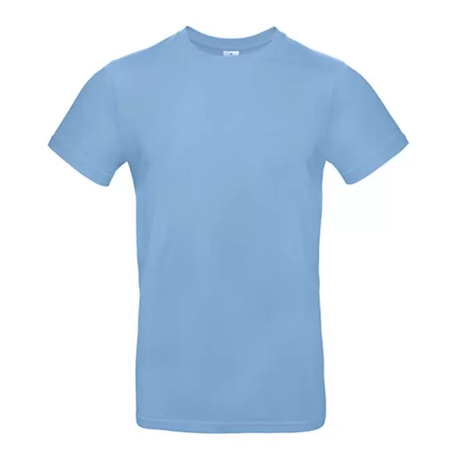 TEE-SHIRT PERSONNALISÉ COL ROND HOMME B&C® 'PALTO 185' - sky blue
