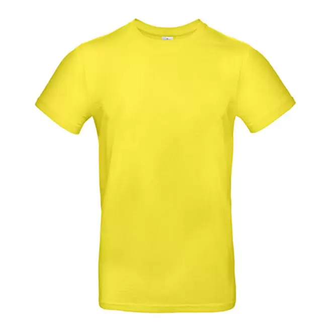 TEE-SHIRT PERSONNALISÉ COL ROND HOMME B&C® 'PALTO 185' - solar yellow