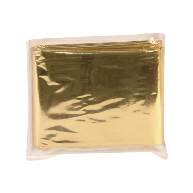 COUVERTURE DE SURVIE PERSONNALISÉE 'ARREZO' - doré/aluminium