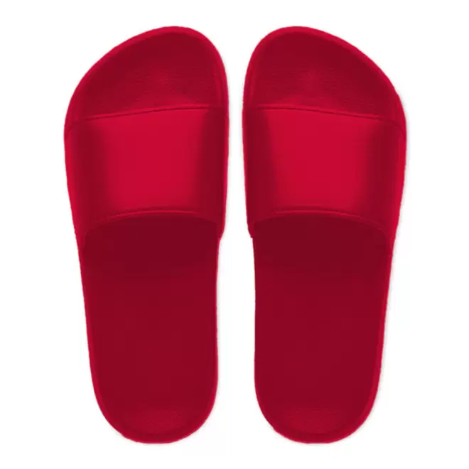 PAIRE CLAQUETTES PERSONNALISABLE SUR MESURE 'OMAX CUSTOM' - rouge