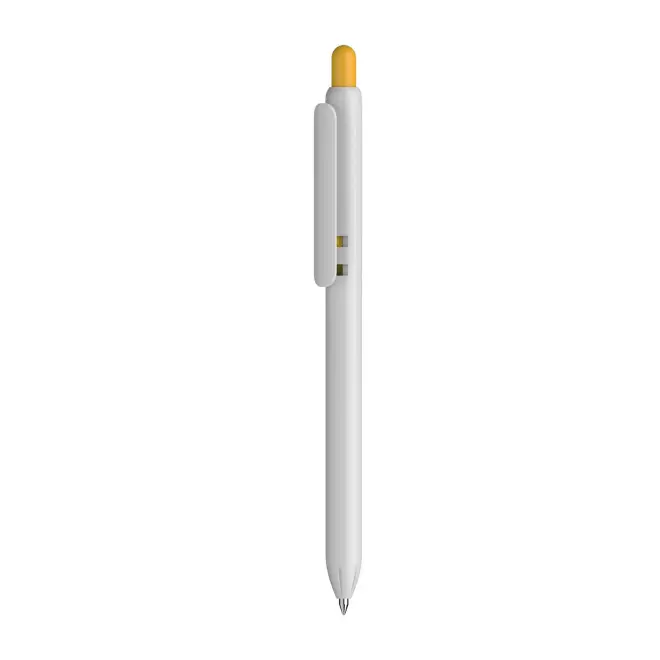 STYLO PERSONNALISE 'IRIS WHITE' - jaune