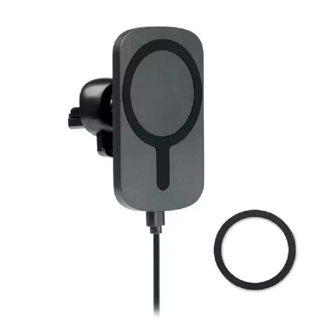 CHARGEUR PERSONNALISABLE A INDUCTION POUR VOITURE 'DIRPAH' - noir