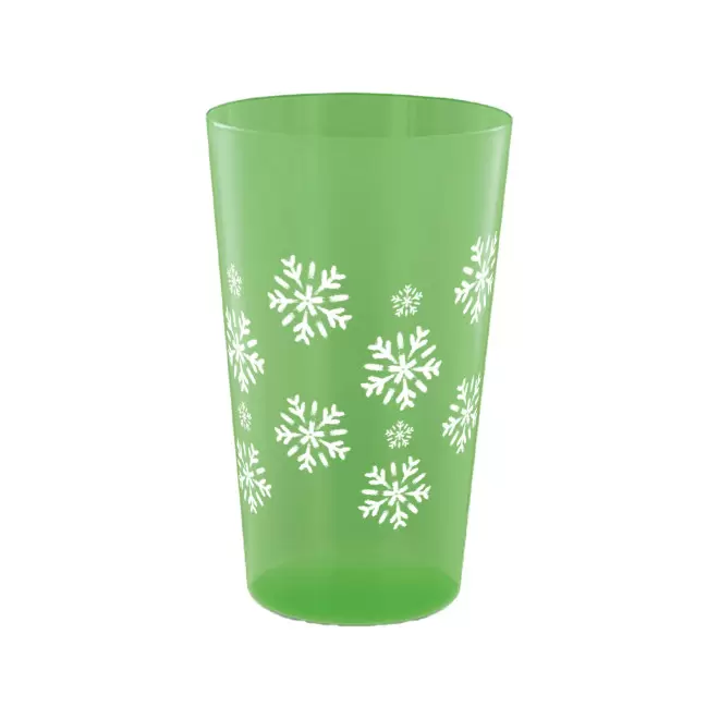 GOBELET MIF 30CL PERSONNALISABLE 'CUPY NOEL' - vert transparent
