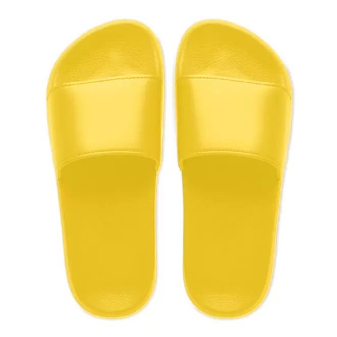 PAIRE CLAQUETTES PERSONNALISABLE SUR MESURE 'OMAX CUSTOM' - jaune