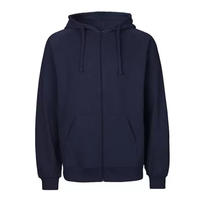 SWEAT-SHIRT PERSONNALISÉ ZIP HOMME BIO NEUTRAL® 'YORIS' - navy