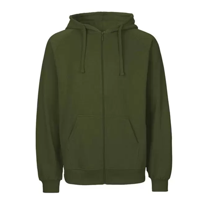 SWEAT-SHIRT PERSONNALISÉ ZIP HOMME BIO NEUTRAL® 'YORIS' - military