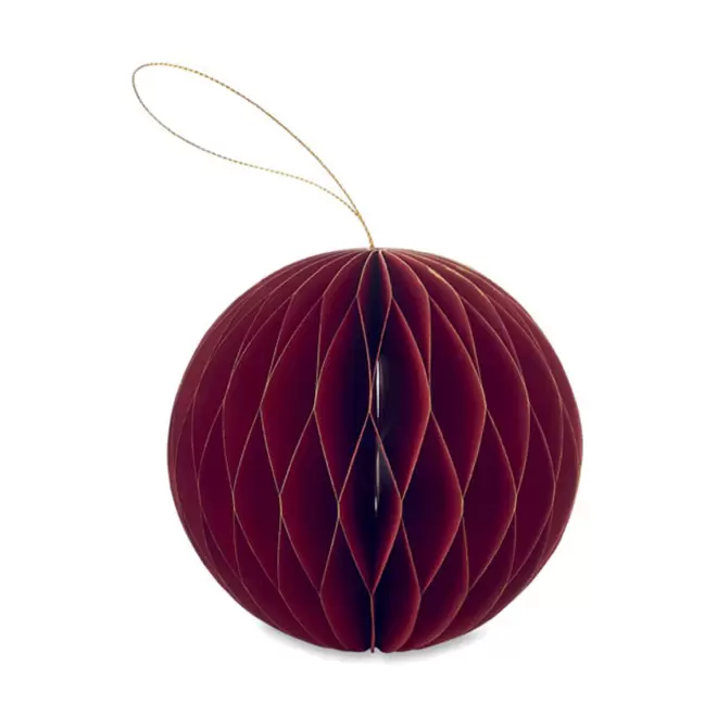 DECORATION NOEL PERSONNALISABLE 'BOULOU' - rouge