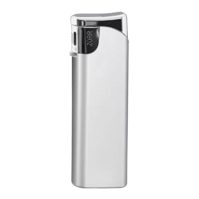 BRIQUET RECHARGEABLE PUBLICITAIRE PIEZO 'POSEIDON' - argenté
