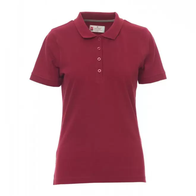 POLO PERSONNALISABLE FEMME PAYPER® 'VENICE' - bordeaux