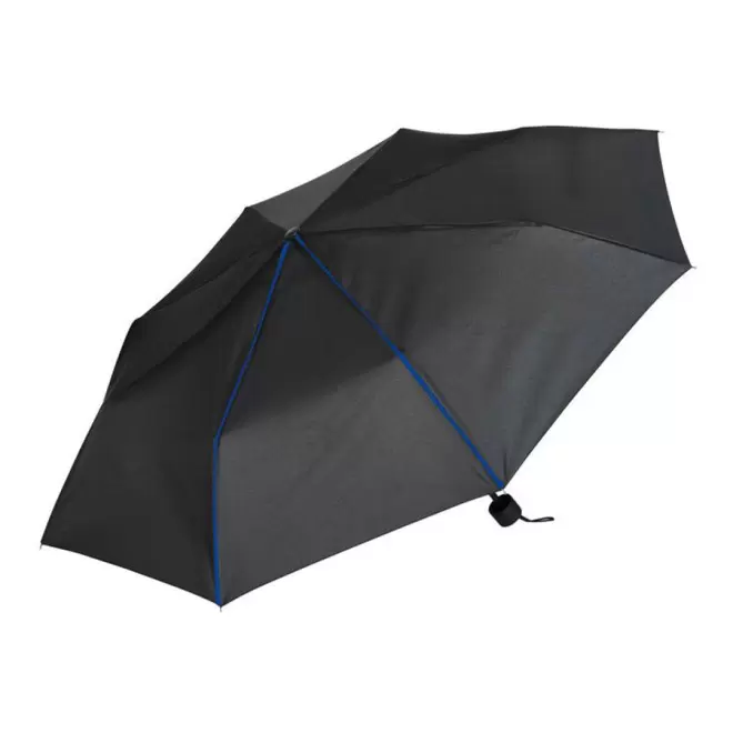 MINI PARAPLUIE PERSONNALISABLE  'BURFORD' - black/royal