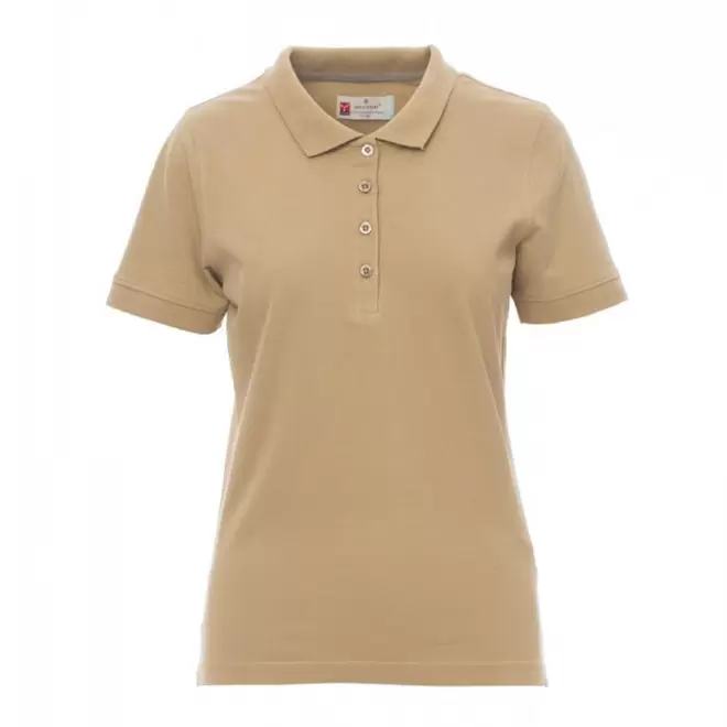 POLO PERSONNALISABLE FEMME PAYPER® 'VENICE' - sable