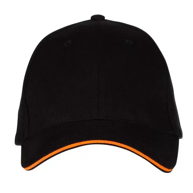 CASQUETTE PERSONNALISÉE 'BURT' - black/orange