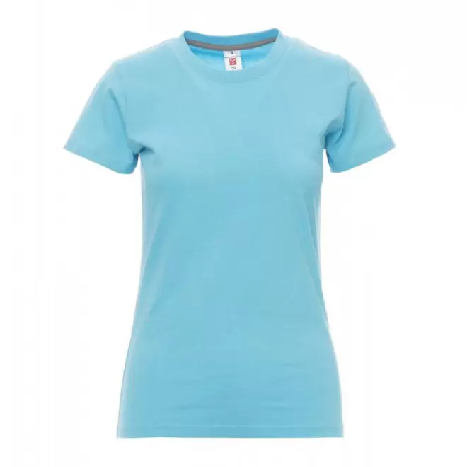 TEE-SHIRT PERSONNALISE FEMME PAYPER® 'SUNRISE' - bleu atoll