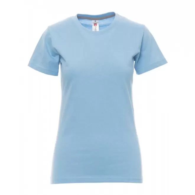 TEE-SHIRT PERSONNALISE FEMME PAYPER® 'SUNRISE' - bleu azur