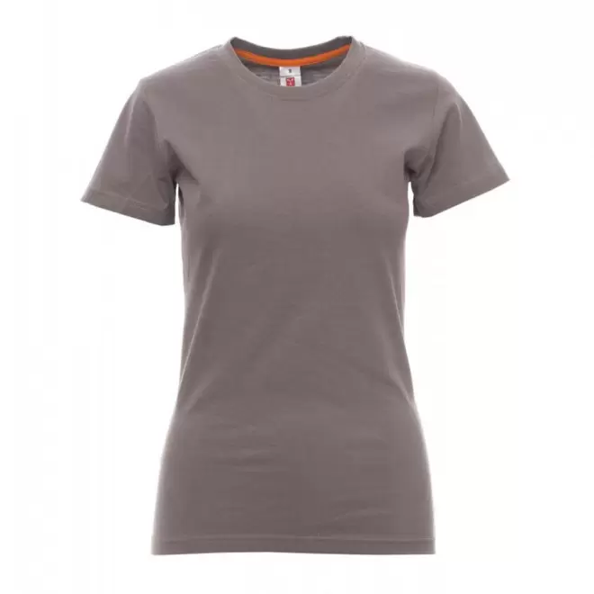 TEE-SHIRT PERSONNALISE FEMME PAYPER® 'SUNRISE' - gris 