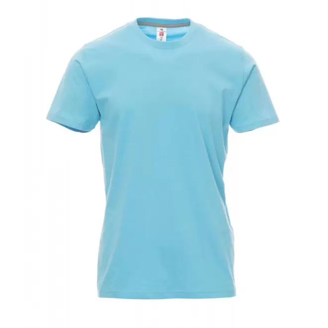 TEE-SHIRT PERSONNALISE HOMME PAYPER® 'SUNRISE' - bleu atoll