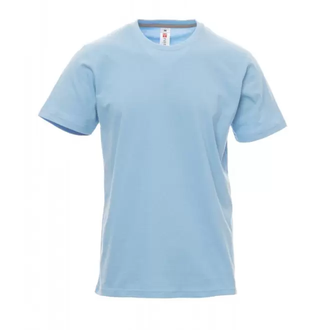 TEE-SHIRT PERSONNALISE HOMME PAYPER® 'SUNRISE' - bleu azur