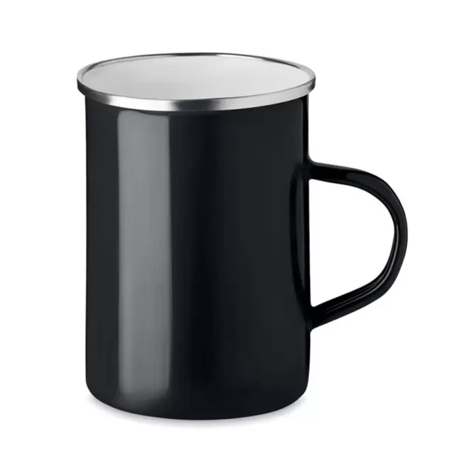 MUG PERSONNALISABLE EN MÉTAL 'RANIO' - noir