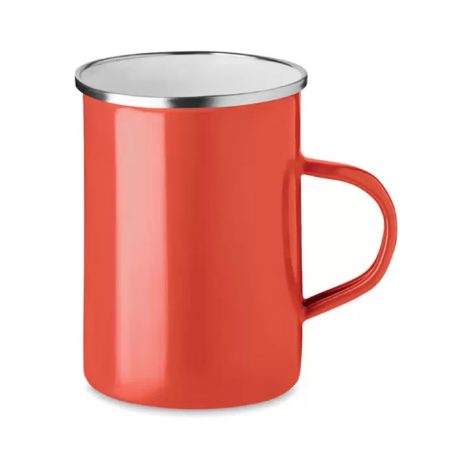 MUG PERSONNALISABLE EN MÉTAL 'RANIO' - rouge