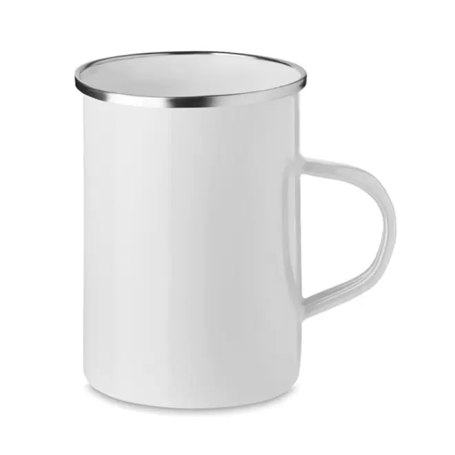 MUG PERSONNALISABLE EN MÉTAL 'RANIO' - blanc