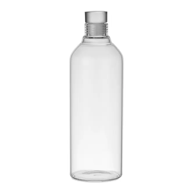 BOUTEILLE PERSONNALISEE EN VERRE BOROSILICATE 1L 'POUPA' - transparent