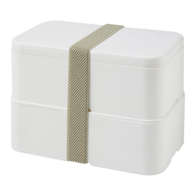 LUNCH BOX PERSONNALISABLE 'STOBO DOUBLE' - blanc