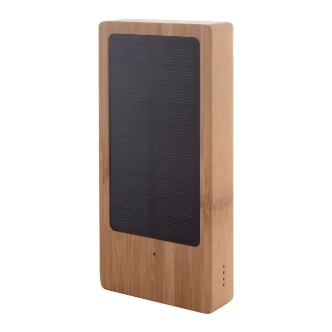 BATTERIE SOLAIRE PERSONNALISABLE 8000 MAH EN BAMBOU 'FUDO' - bois