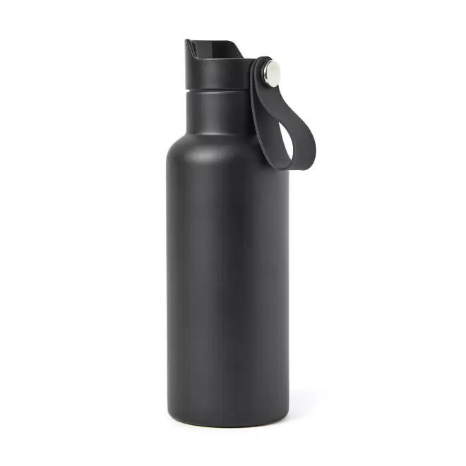 BOUTEILLE ISOTHERME PERSONNALISABLE SPORT 500ML 'TIALI' - noir