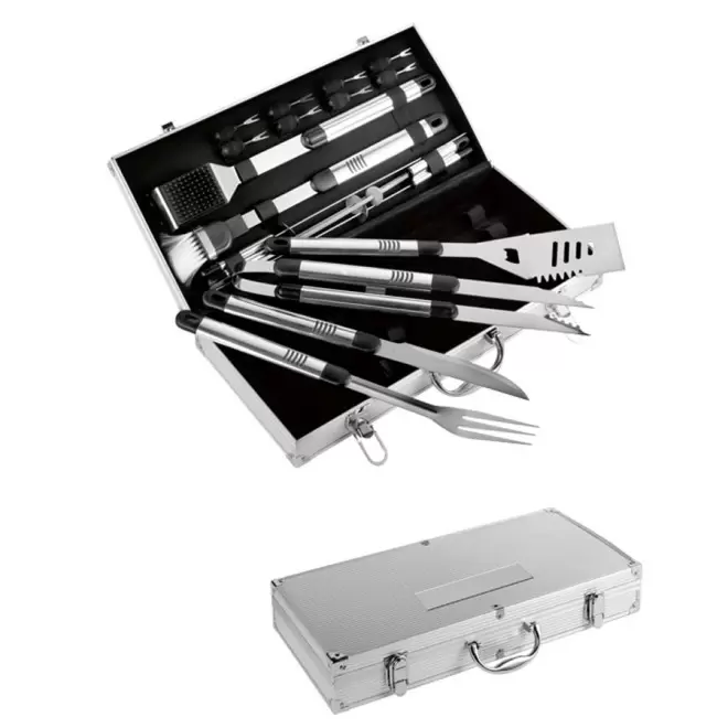 COFFRET BARBECUE 18 USTENSILES 'MOOREA' - métal
